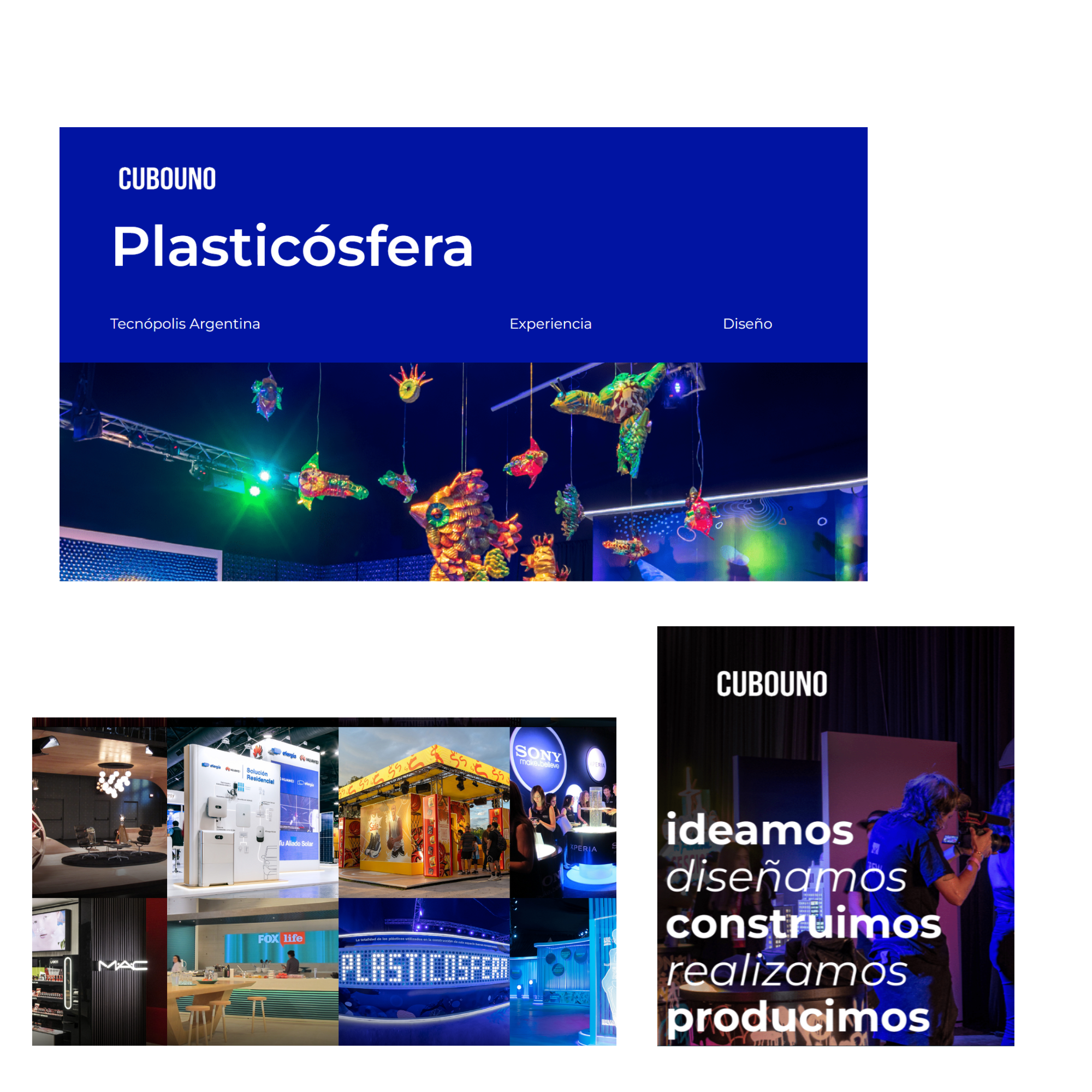 Sitio web de portafolio creado para el estudio de arquitectura comercial y diseño Cubouno